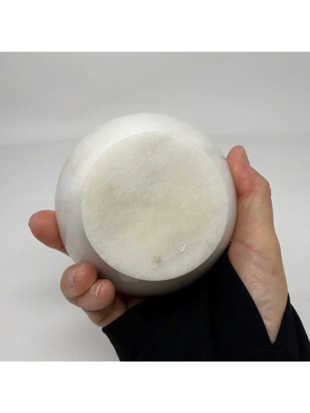 Vintage Mortar & Pestle Mushroom Shape White/Black Marble 4